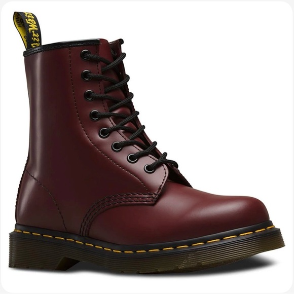 Dr. Martens Shoes - Dr. Martens Cherry Red 1460 Combat Boots